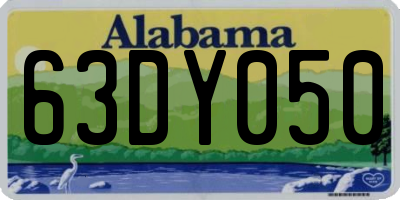 AL license plate 63DY050