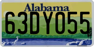 AL license plate 63DY055