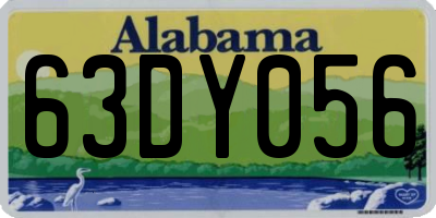 AL license plate 63DY056