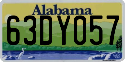 AL license plate 63DY057