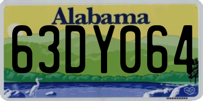 AL license plate 63DY064