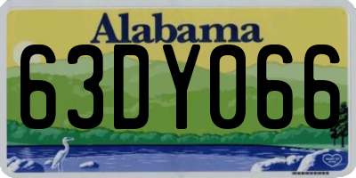 AL license plate 63DY066