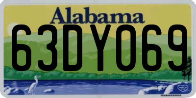 AL license plate 63DY069