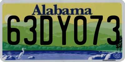 AL license plate 63DY073