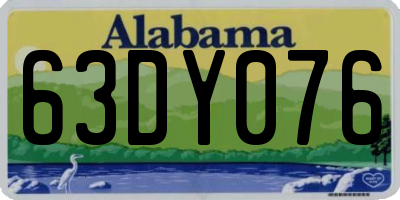 AL license plate 63DY076
