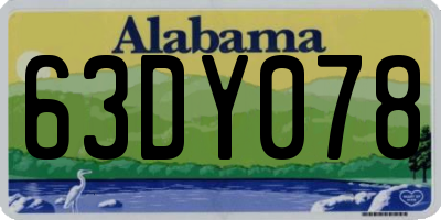 AL license plate 63DY078