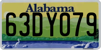 AL license plate 63DY079