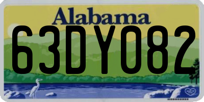 AL license plate 63DY082