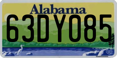 AL license plate 63DY085