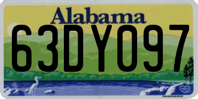 AL license plate 63DY097