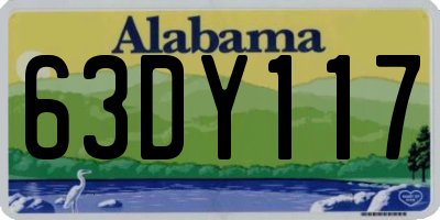 AL license plate 63DY117