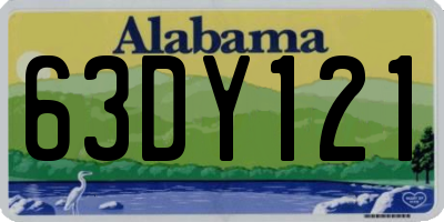 AL license plate 63DY121