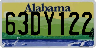 AL license plate 63DY122