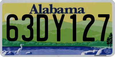 AL license plate 63DY127