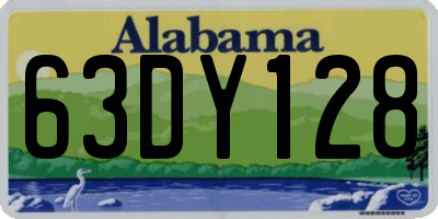 AL license plate 63DY128