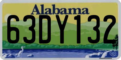AL license plate 63DY132