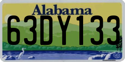 AL license plate 63DY133