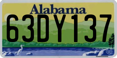AL license plate 63DY137