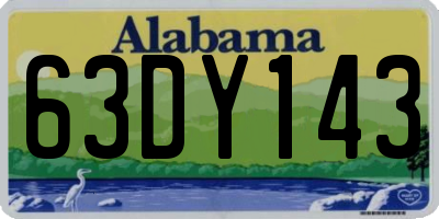 AL license plate 63DY143