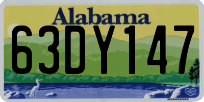AL license plate 63DY147