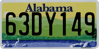 AL license plate 63DY149