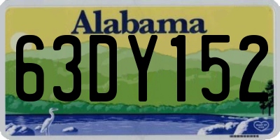 AL license plate 63DY152