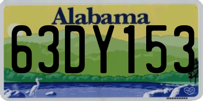 AL license plate 63DY153