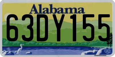 AL license plate 63DY155