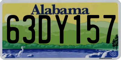 AL license plate 63DY157