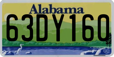 AL license plate 63DY160