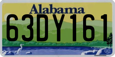 AL license plate 63DY161