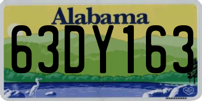 AL license plate 63DY163