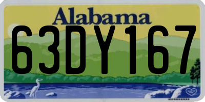 AL license plate 63DY167