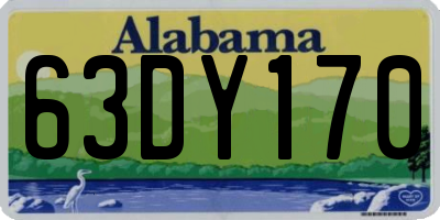 AL license plate 63DY170