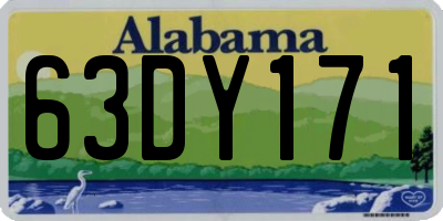 AL license plate 63DY171