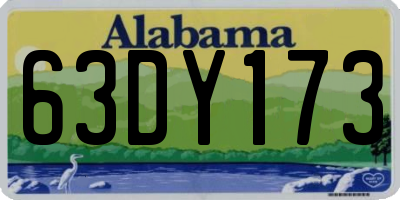 AL license plate 63DY173
