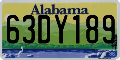 AL license plate 63DY189