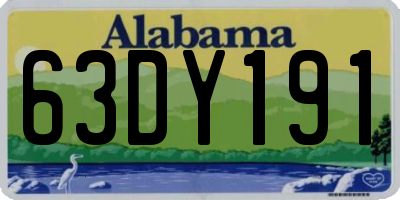 AL license plate 63DY191