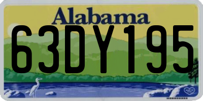 AL license plate 63DY195