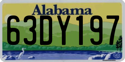 AL license plate 63DY197