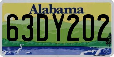 AL license plate 63DY202