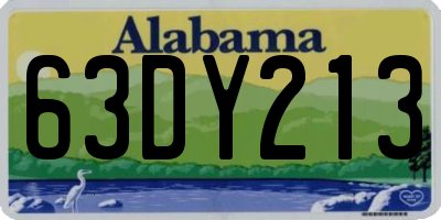 AL license plate 63DY213