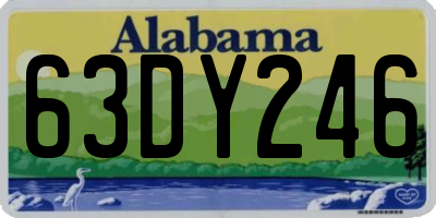 AL license plate 63DY246