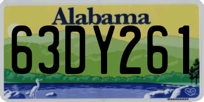 AL license plate 63DY261
