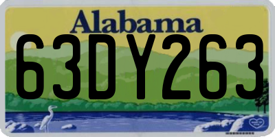 AL license plate 63DY263
