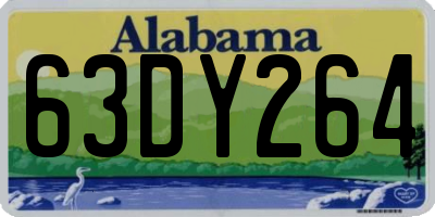 AL license plate 63DY264