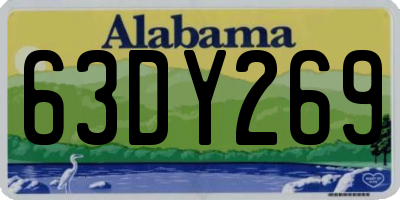 AL license plate 63DY269