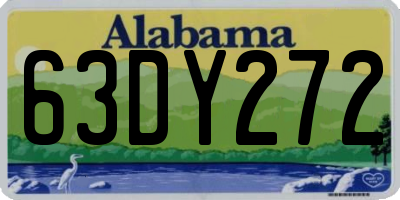 AL license plate 63DY272
