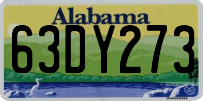 AL license plate 63DY273