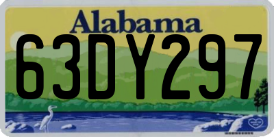 AL license plate 63DY297